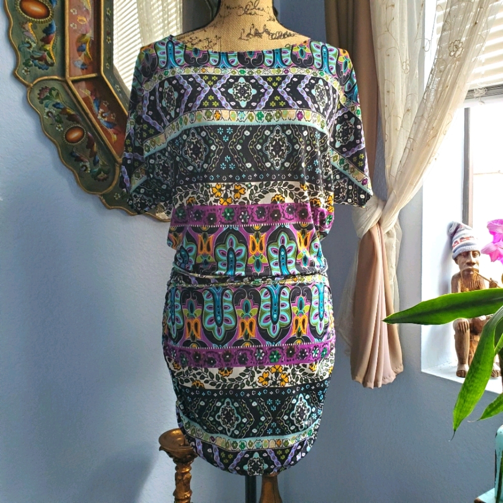Boho print dress